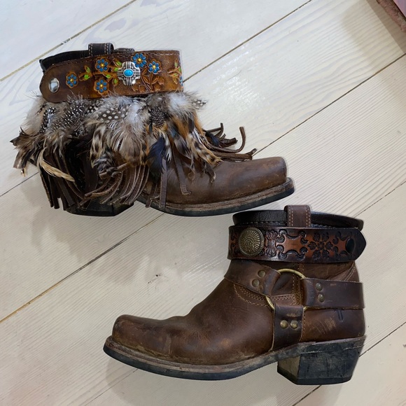 Custom Frye Boots with Interchangeable Straps from Faux Fur - Picture 1 of 5